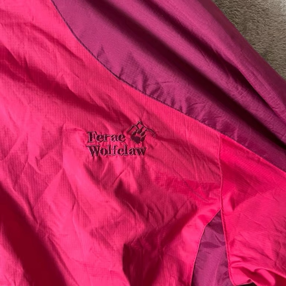 Women’s Pink Two-Tone Waterproof Jacket - Picture 4 of 4